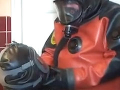 2 rubber diver in act