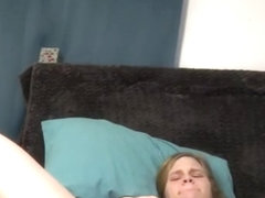 GF takes huge inflatable dildo waiting for daddy