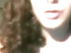 sandy age 18 learn to smoke on webcam