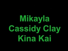 Hottest pornstars Cassidy Clay, Mikayla Mendez and Kina Kai in fabulous lesbian, brazilian xxx sce.