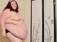 Fat Feedee Shows Her Growing Huge Body - I've Gained Weight & A Big Belly