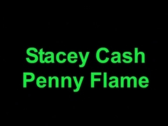 Crazy pornstars Stacey Cash and Penny Flame in hottest dildos/toys, lesbian porn clip