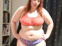 Sexy BBW Trying On Bikini & Talking