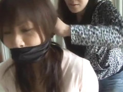 Japanese girl tied