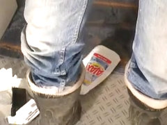 nlboots - balzer rubber boots - trampling - jeans